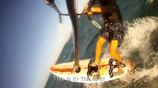 Learning windsurfing front loop (or speed loop) with boardless exercises #2