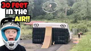 Would You Jump It?! First Time Jumping My MEGA RAMP!