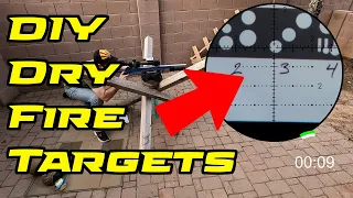 DIY Scaled Dry Fire Targets