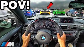 Chasing Supercar Owners In A Straight Piped BMW M4 F82! [LOUD EXHAUST POV]