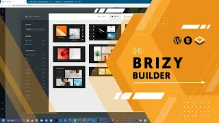 06. Page Builder, Brizy - blocks, text and publish | Crash Course: WordPress Total Beginners 2023