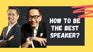 How To Be The Best Speaker? | Bo Sanchez | Francis Kong