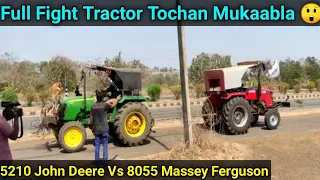 Full Fight Tractor Tochan 8055 Massey Ferguson Vs 5210 John Deere