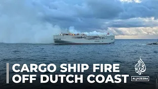 Fremantle Highway: Cargo ship fire kills one crew member off Dutch coast