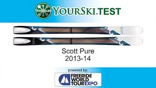 Тесты горных лыж для фрирайда Scott Pure Сезон 2013-2014