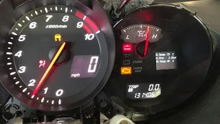 Mazda RX-8 Gauge Cluster Gauge Insert Test in car