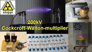 200kV high voltage cockcroft walton multiplier - 200kV Hochspannung Kaskade
