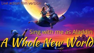 A Whole New World Karaoke (Jasmine only) 2019 - sing with me as Aladdin