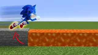 Sonic Shoes Vs Lava - Minecraft Experiment #7771