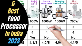 5 Best Food Processors In India 2023 | Usha, Bajaj, Inalsa, Morphy Richards, Rico Food Processor