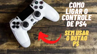 COMO LIGAR O CONTROLE DE PS4 COM O BOTÃO PS QUEBRADO