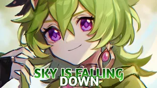 Nightcore - Sky Is Falling Down| Lyrics (Marnage, B3nte & URBANDO)