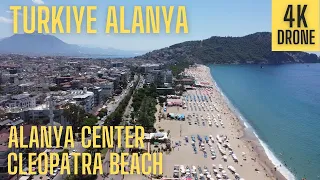 Alanya Center/Cleopatra Beach From a Drone/21 July[4K]