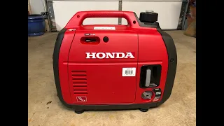 Honda Generator EU2200I Set Up And Run