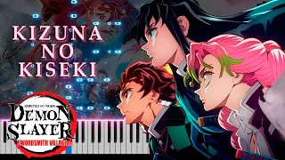 Demon Slayer: Kimetsu no Yaiba Season 3 OP - Kizuna no Kiseki on Piano [FREE MIDI]