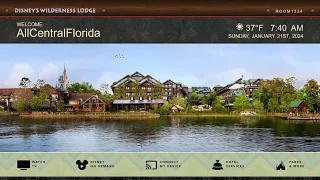 Disney's Wilderness Lodge Resort TV Splash Screen