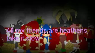 Sonic.EXE Heathens (lyrics)