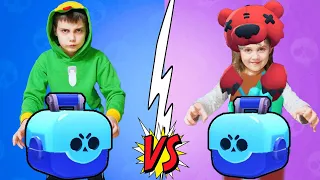 БИТВА СУНДУЧКОВ БРАТ Против СЕСТРЫ  Leon VS Nita Brawl Stars