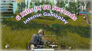 6 Kills in 60 Seconds - Intense PubG Gameplay - PubGM