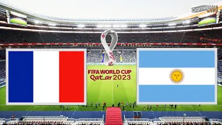 PES 2023 | FRANCE vs ARGENTINA| FIFA World Cup 2023 | BENZEMA vs MESSI | Gameplay PC