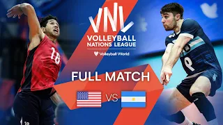 🇺🇸 USA vs. 🇦🇷 ARG - Full Match | Preliminary Phase | Men's VNL 2022