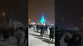 Новогодний сказочный лес на площади Куйбышева в Самаре #самара #новыйгод #самарагородок #самарасити