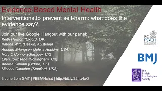 Interventions to prevent self-harm: what does the evidence say?