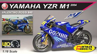 EP476 | VALENTINO ROSSI (2004) | YAMAHA YZR-M1 | LEO MODELS | 1:18 SCALE | MOTOGP