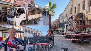 Shkodër: Pastrohet pedonalja "Kolë Idromeno". Hiqen lokalet qe i moren “frymën” zonës muzeale