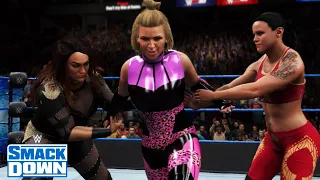 WWE 2K20 SMACKDOWN SHAYNA BASZLER & NIA JAX VS TAMINA & NATALYA