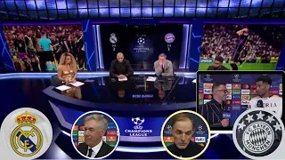 Real Madrid 2-1 Bayern Munich (Agg 4-3) | Ancelotti & Tuchel Interview, Henry & Paul Scholes React