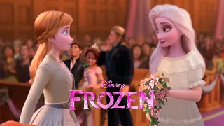 Frozen 3: Queen Elsa get married! | Frozen Ever After  [JELSA Fanmade Scene ]