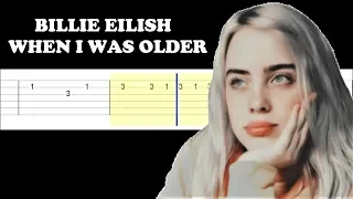 Billie Eilish - WHEN I WAS OLDER (Easy Guitar Tabs Tutorial)