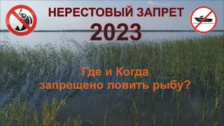 НЕРЕСТОВЫЙ ЗАПРЕТ 2023, где когда и какую рыбу запрещено ловить в России и Казахстане.