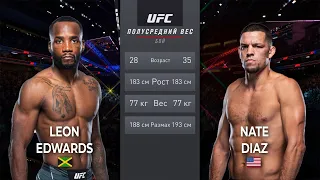 Леон Эдвардс vs Нейт Диас Бой в UFC 263