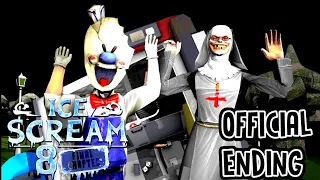 ICE SCREAM 8 : FINAL CHAPTER OFFICIAL ENDING | 3d Animation Fanmade | Ice scream 8