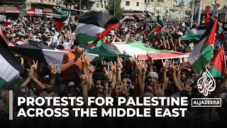 Tens of thousands rally around the world against Israel’s Gaza bombardment