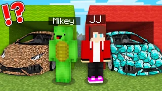 JJ vs Mikey Cars Challenge in Minecraft - Maizen