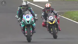 NW200 2024 🏍💨🔥 crazy first lap in the supersport race 🤯 #racing #highlights