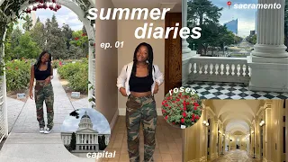 travel w/ me to sacramento *travel vlog* | summer diaries ep. 01