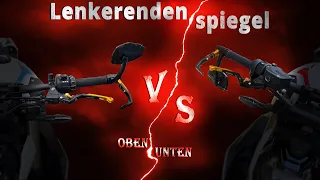 Lenkerendenspiegel nach OBEN vs nach UNTEN / BMW S1000r / HIGHSIDER