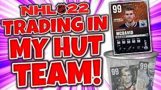 OPENING 10 THEME TEAM PACKS & TRADING IN MY HUT TEAM - NHL 22