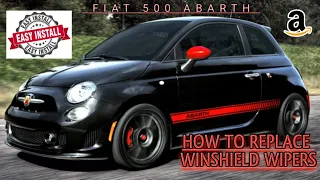 Replacing windshield wipers on a Fiat 500 abarth