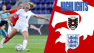 Austria 0-2 England | Lionesses Secure Women's World Cup Qualification! | Highlights