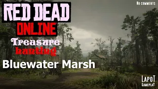 Red Dead Online. Treasure hunting. Bluewater Marsh / Карта сокровищ Болото Блюуотер