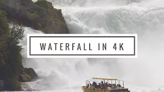 Rhine Fall in 4K. Europe's Largest Waterfall in 4K.
