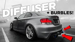 135i Muffler Delete + MHD Burble Tune + NEW Diffuser