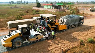 Amazing World's Newest Road Construction Machinery, Fantastic Easiest Gravel Paving Machinery 2024