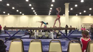 Sarah Clark Gymnastics | Level 9 | Beautiful Beam Routine | Level 9 State Beam Champion, Jr.B