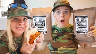 EATING ONLY MILITARY FOOD FOR 24 HOURS (WOW!)